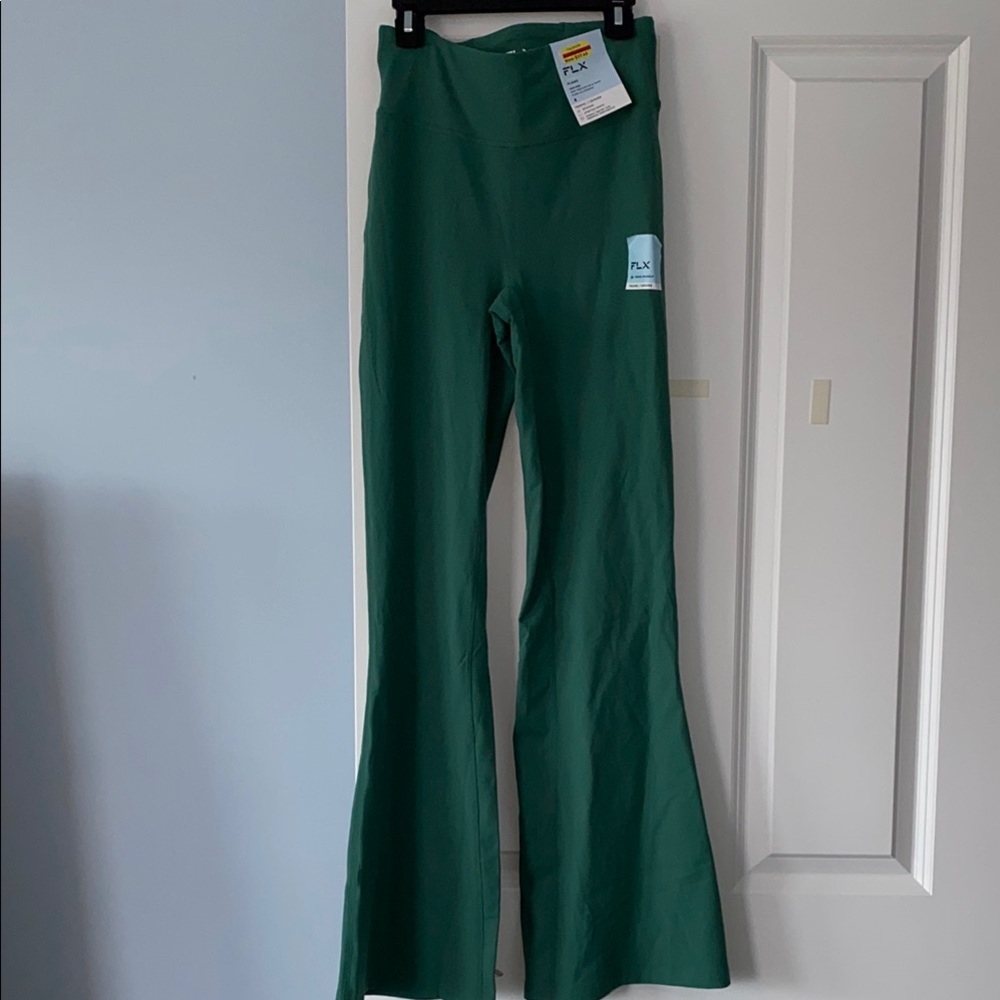Green FLX Flare Leggings